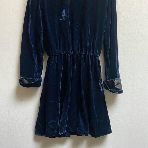 NWT Vintage Flora N. Krooz Lingere Velvet Embroider Lace House coat robe Sz M - Picture 5 of 15